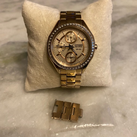 Ladies Rose Gold CITIZEN Eco-Drive Watch - Picture 5 of 5